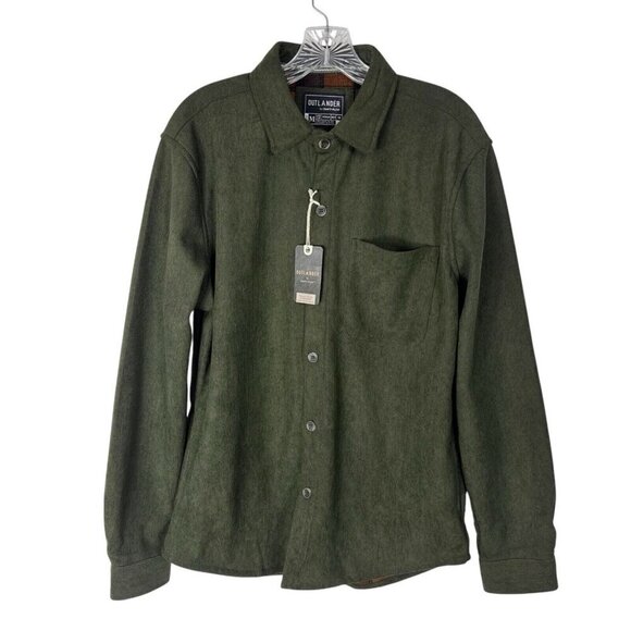 Outlander Atticus MN Men's M Shacket Corduroy Olive Pockets NWT - Picture 1 of 11